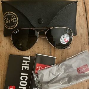 Rayban Aviator Polarized Large Metal